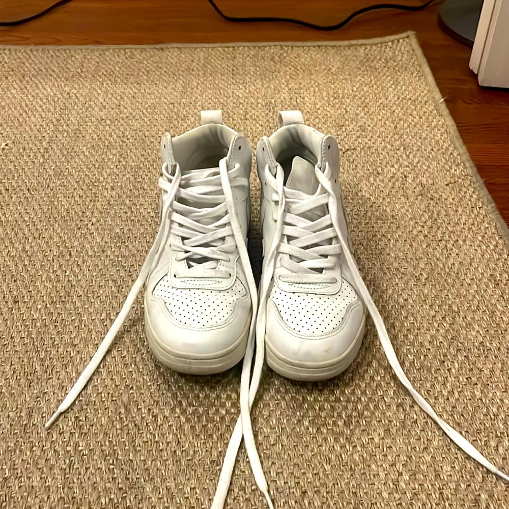 Veja White High-Top Athletic Shoes
